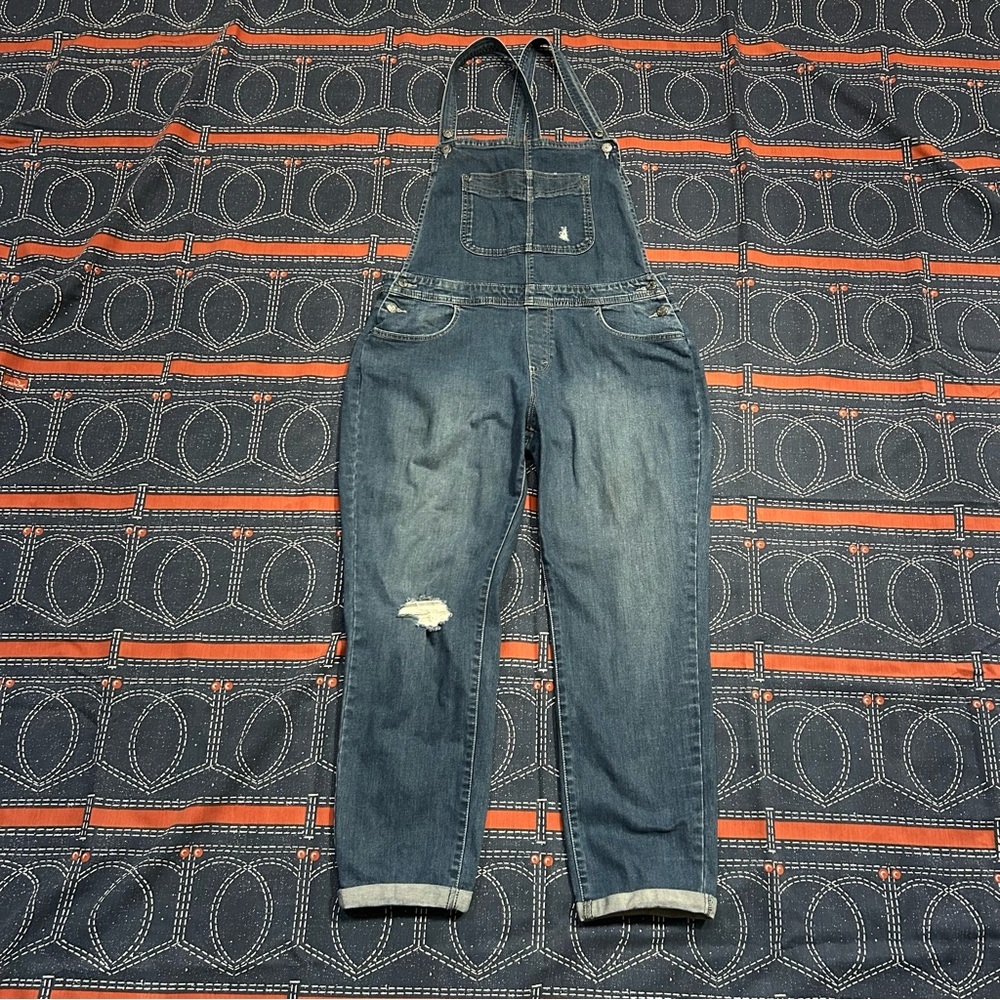 Levi's Juniors Distressed Bib Overalls - 11